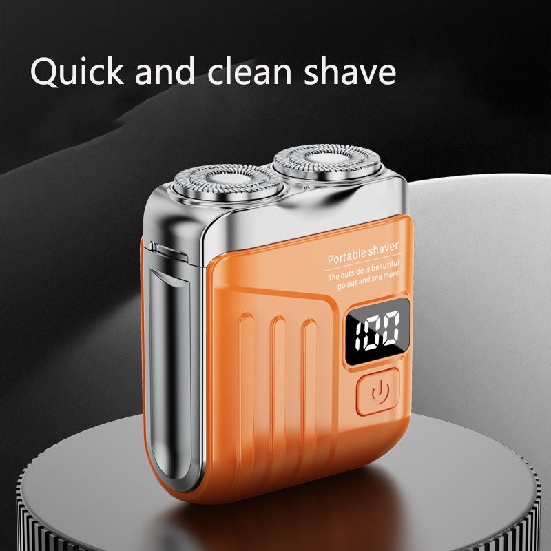 Waterproof rechargeable shaver with multifunction display | ماكينة حلاقة مقاومة للماء وقابلة لإعادة الشحن مع شاشة متعددة الوظائف.
