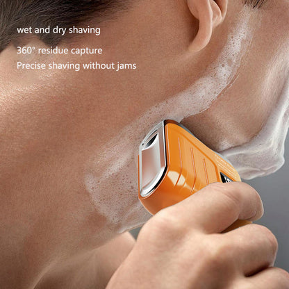Waterproof rechargeable shaver with multifunction display | ماكينة حلاقة مقاومة للماء وقابلة لإعادة الشحن مع شاشة متعددة الوظائف.