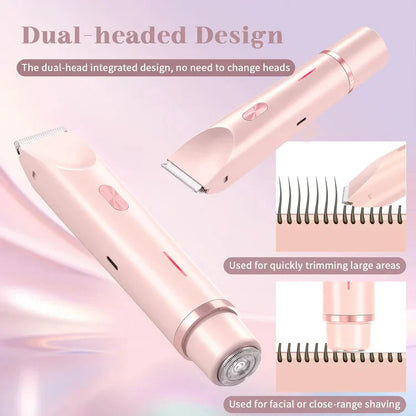 2 in 1 Dual Head Shaver | ماكينة الحلاقة النسائية 2 في 1 برأسين مزدوجين